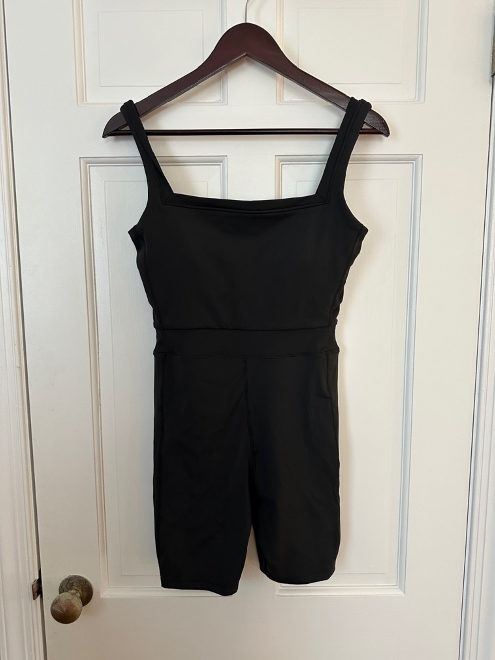 Yllw the Label Black Square Neck Romper
